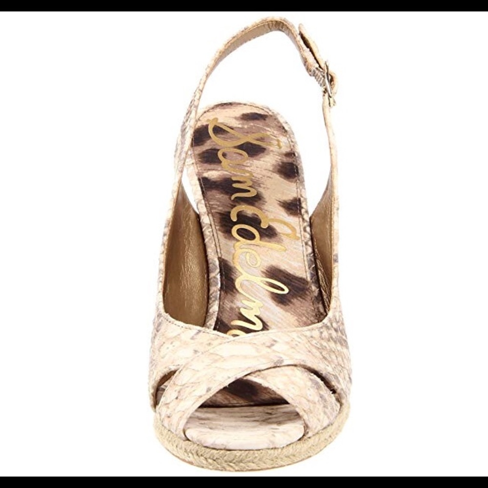 NWOT Sam Edelman Arianna Espadrilles snakeskin - Picture 2 of 8